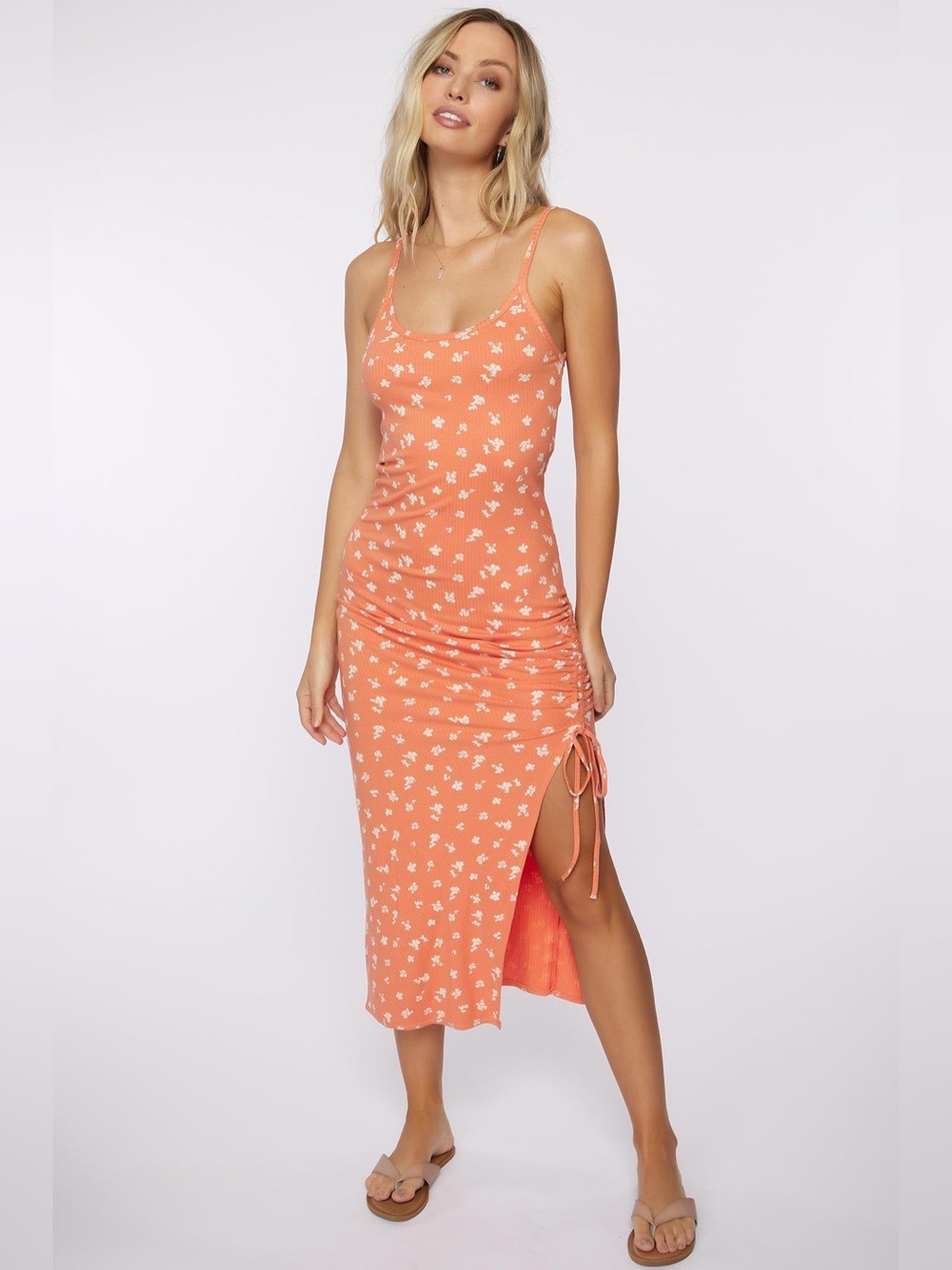ONEIL SEASHORE KNIT MIDI DRESS. Medium